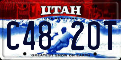 UT license plate C482OT