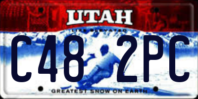 UT license plate C482PC