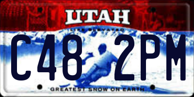 UT license plate C482PM