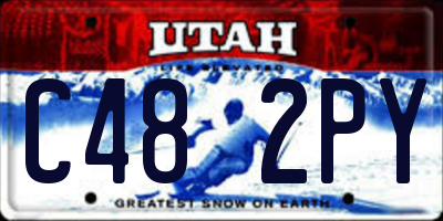 UT license plate C482PY