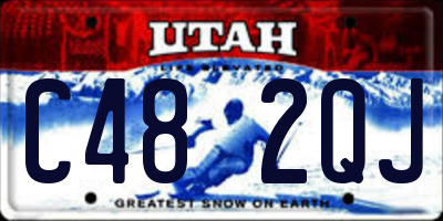 UT license plate C482QJ