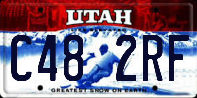 UT license plate C482RF