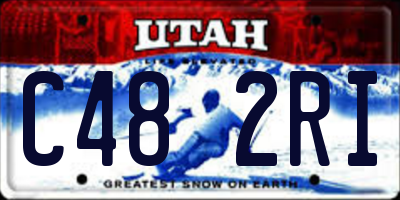 UT license plate C482RI