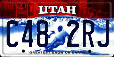 UT license plate C482RJ