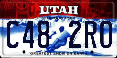 UT license plate C482RO
