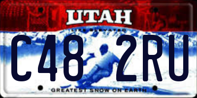 UT license plate C482RU
