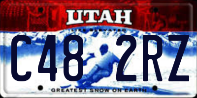 UT license plate C482RZ