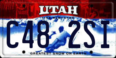 UT license plate C482SI