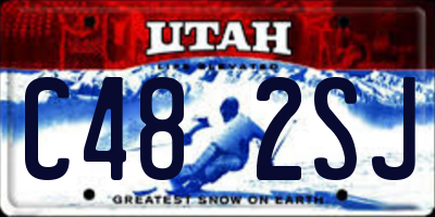 UT license plate C482SJ