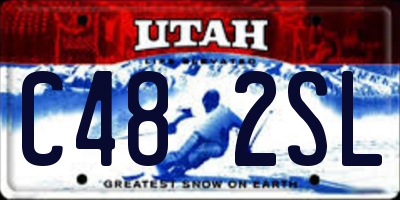 UT license plate C482SL