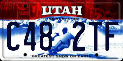 UT license plate C482TF