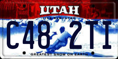 UT license plate C482TI