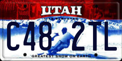 UT license plate C482TL