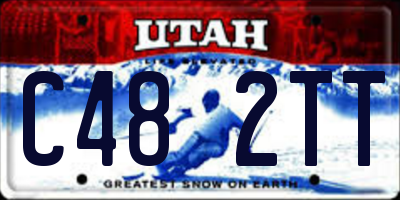 UT license plate C482TT