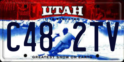 UT license plate C482TV