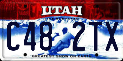 UT license plate C482TX