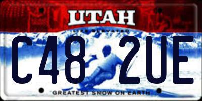 UT license plate C482UE