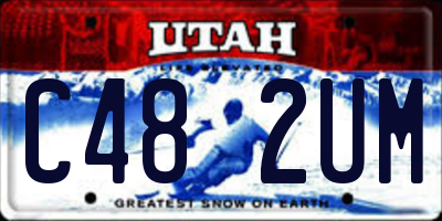 UT license plate C482UM