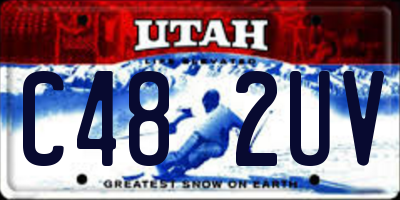 UT license plate C482UV