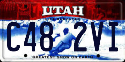 UT license plate C482VI