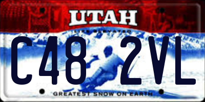 UT license plate C482VL