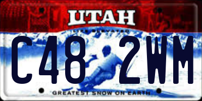 UT license plate C482WM