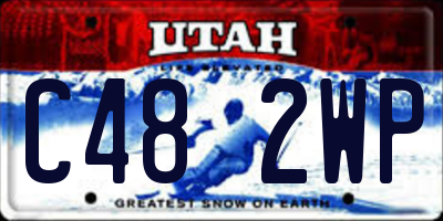 UT license plate C482WP
