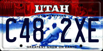 UT license plate C482XE