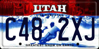 UT license plate C482XJ