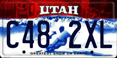 UT license plate C482XL