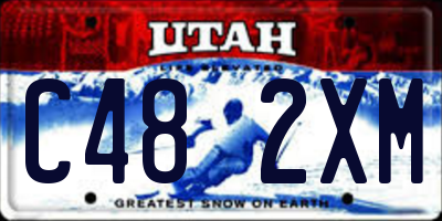 UT license plate C482XM