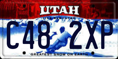 UT license plate C482XP