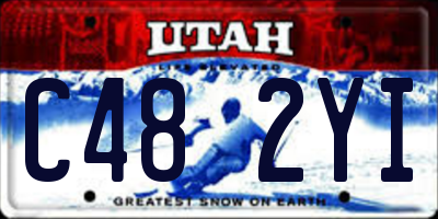 UT license plate C482YI