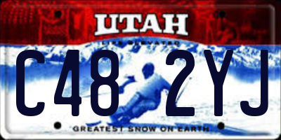 UT license plate C482YJ