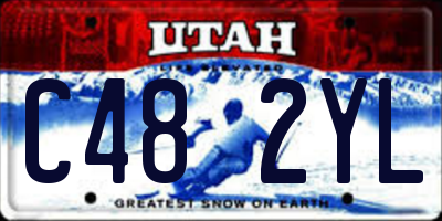 UT license plate C482YL
