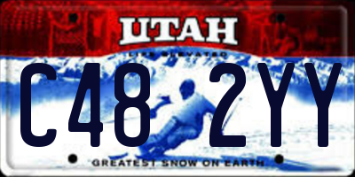 UT license plate C482YY