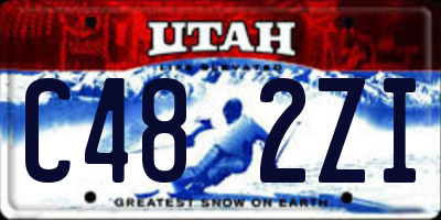 UT license plate C482ZI