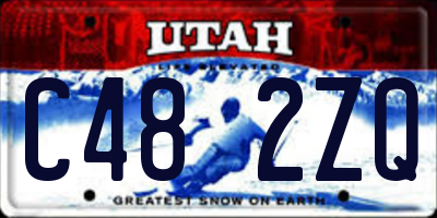 UT license plate C482ZQ