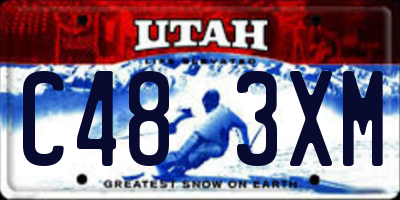 UT license plate C483XM
