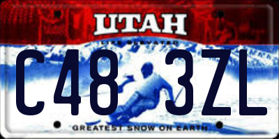 UT license plate C483ZL