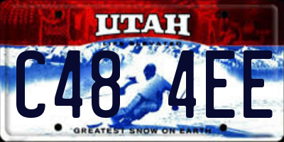 UT license plate C484EE