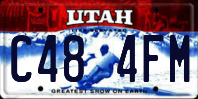 UT license plate C484FM