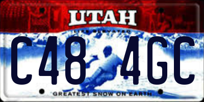 UT license plate C484GC