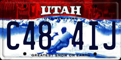 UT license plate C484IJ