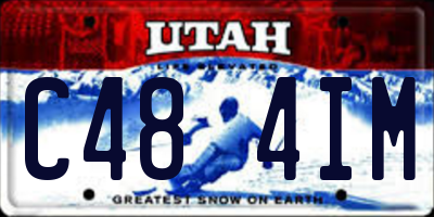 UT license plate C484IM