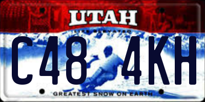 UT license plate C484KH