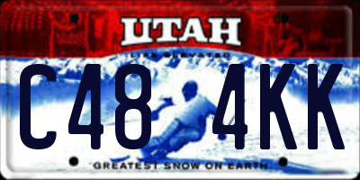 UT license plate C484KK