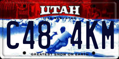UT license plate C484KM