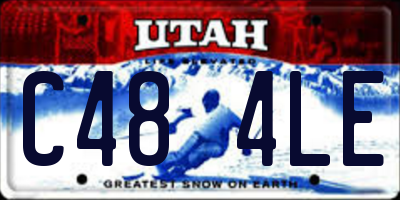 UT license plate C484LE