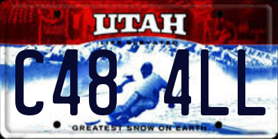 UT license plate C484LL